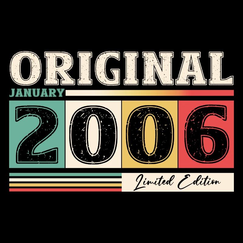 18th Birthday Original January Vintage 2006