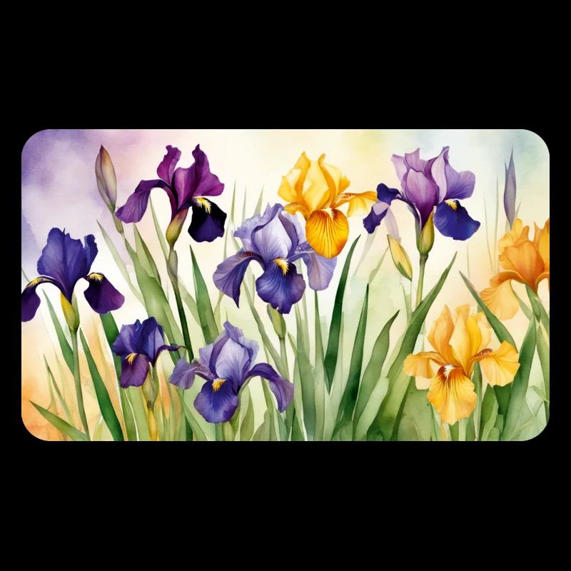 Iris Romantiques - Aquarelles