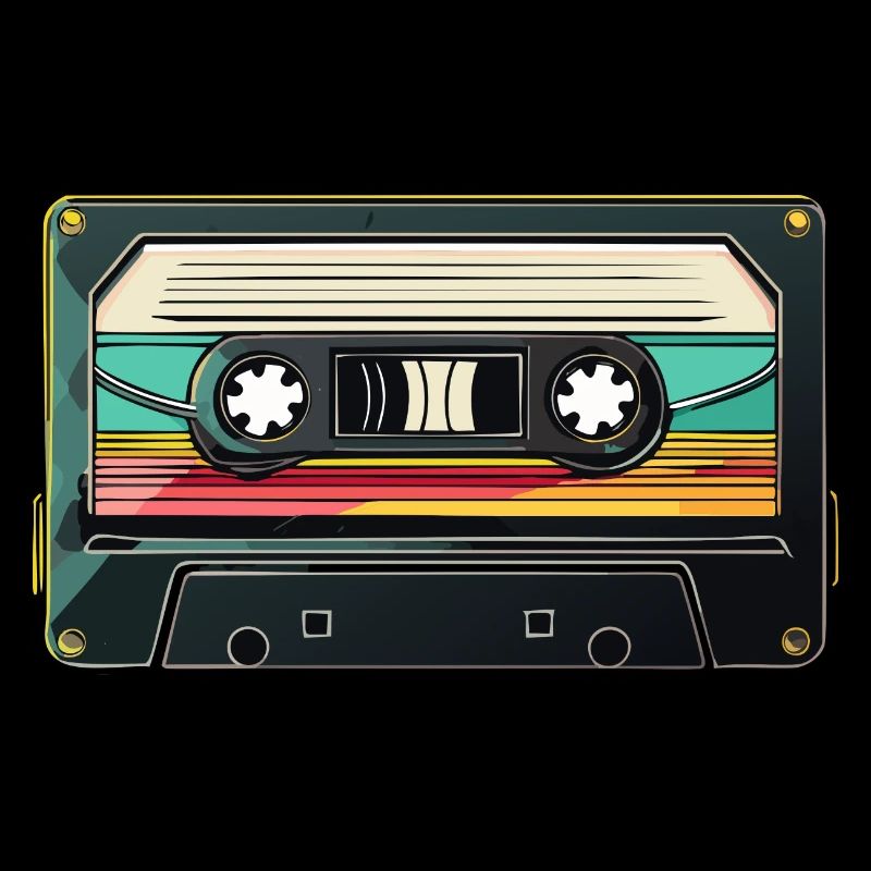 80s 90s Retro Party Fairing Cassette