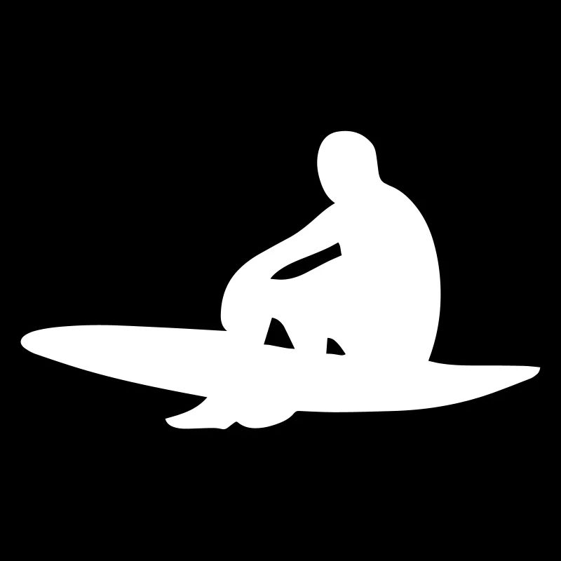 Surfer mit Surfboard