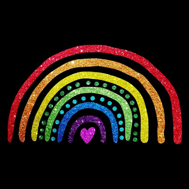 Arc en ciel paillettes