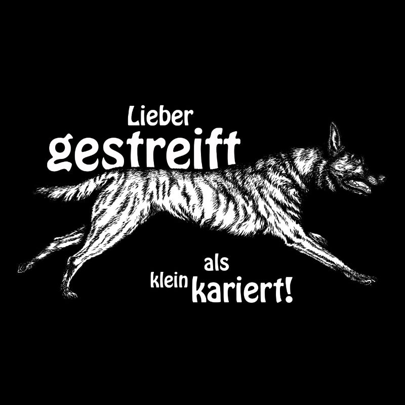 Better striped than small-minded - white