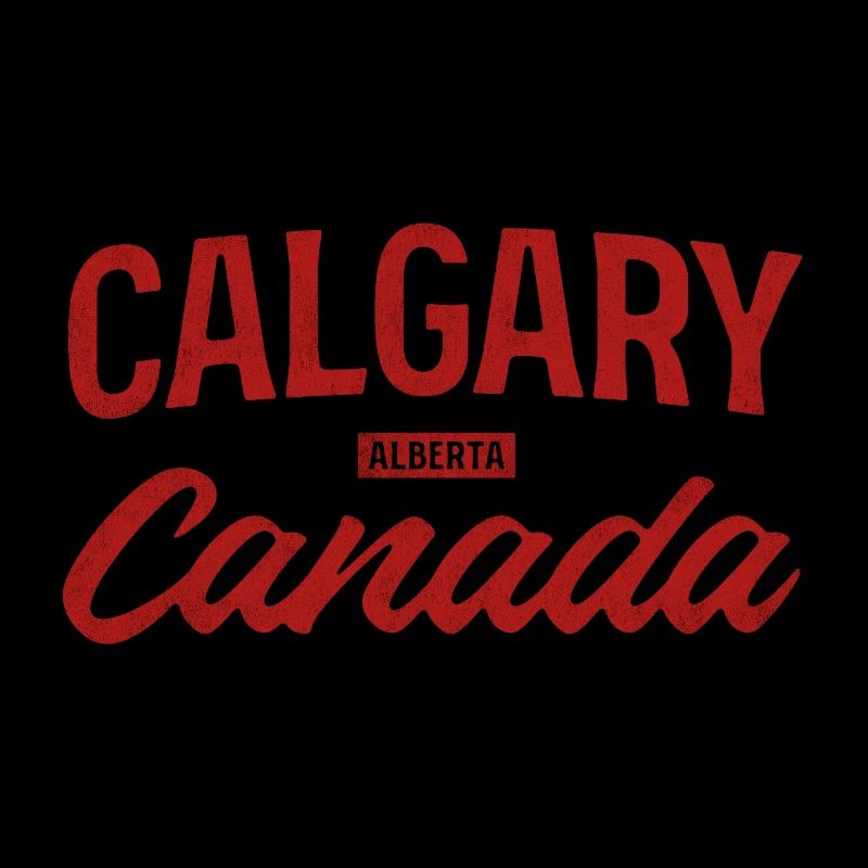 Calgary Canada Vintage Lettering