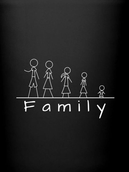 Stick figure family