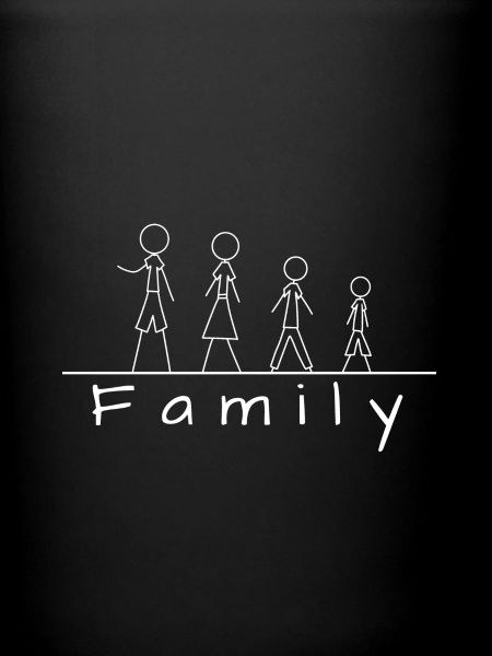 Stick figure family