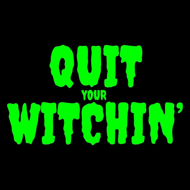 Spooky Green Witching Quit Design