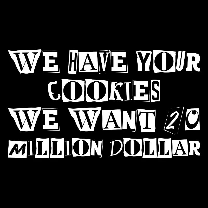Cookies Christmas Blackmail Ransom Note