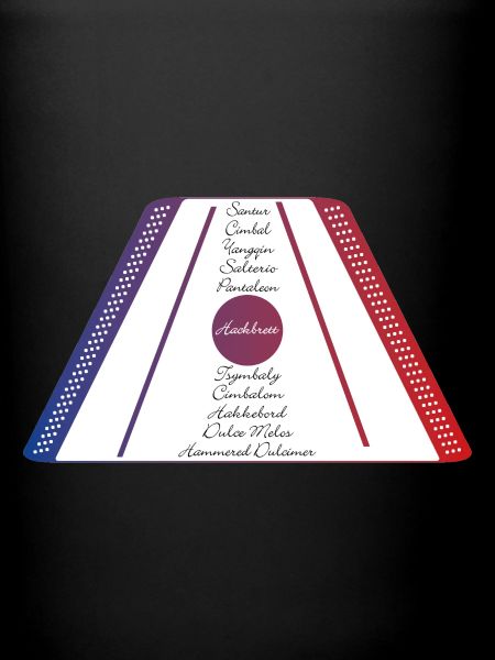 Dulcimer blue red