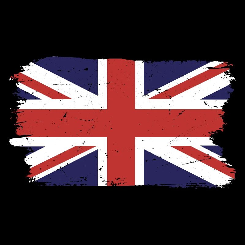 Imprimé drapeau de l’Union Jack brossé