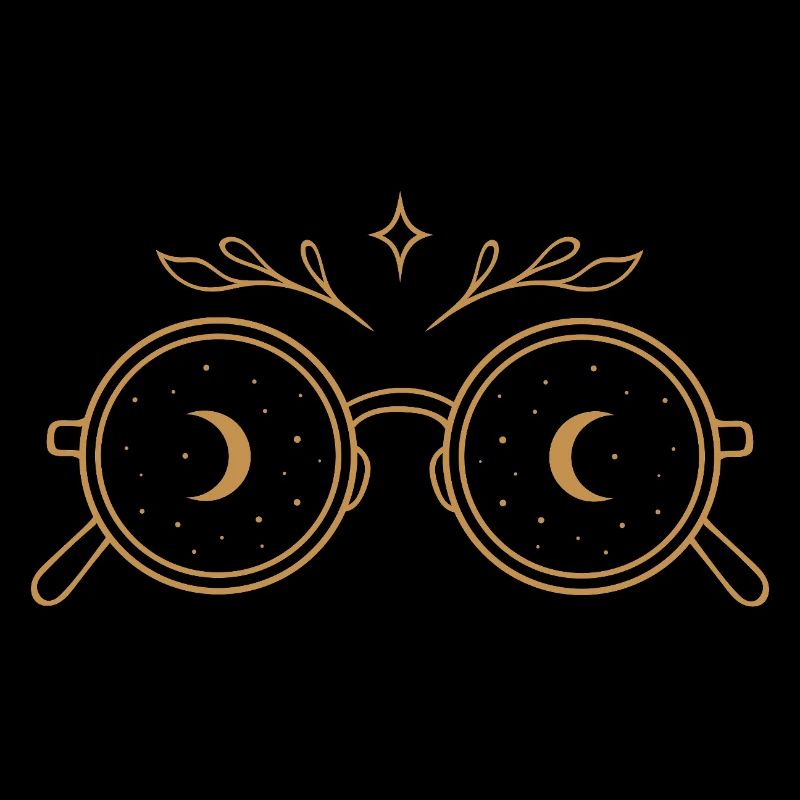 Witchy Glasses with Moons - Midsummer Magic