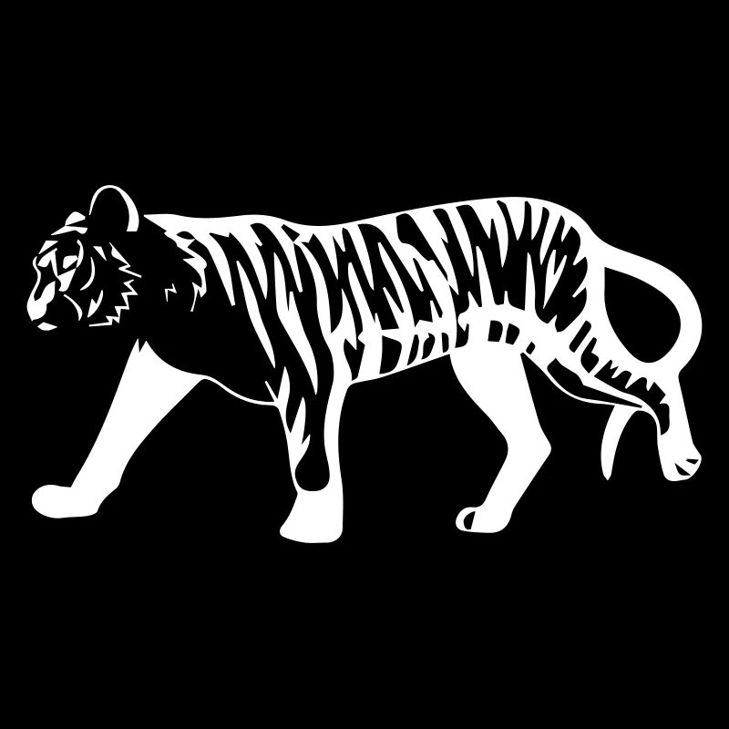 Stilisierter Tiger mit Tiermuster