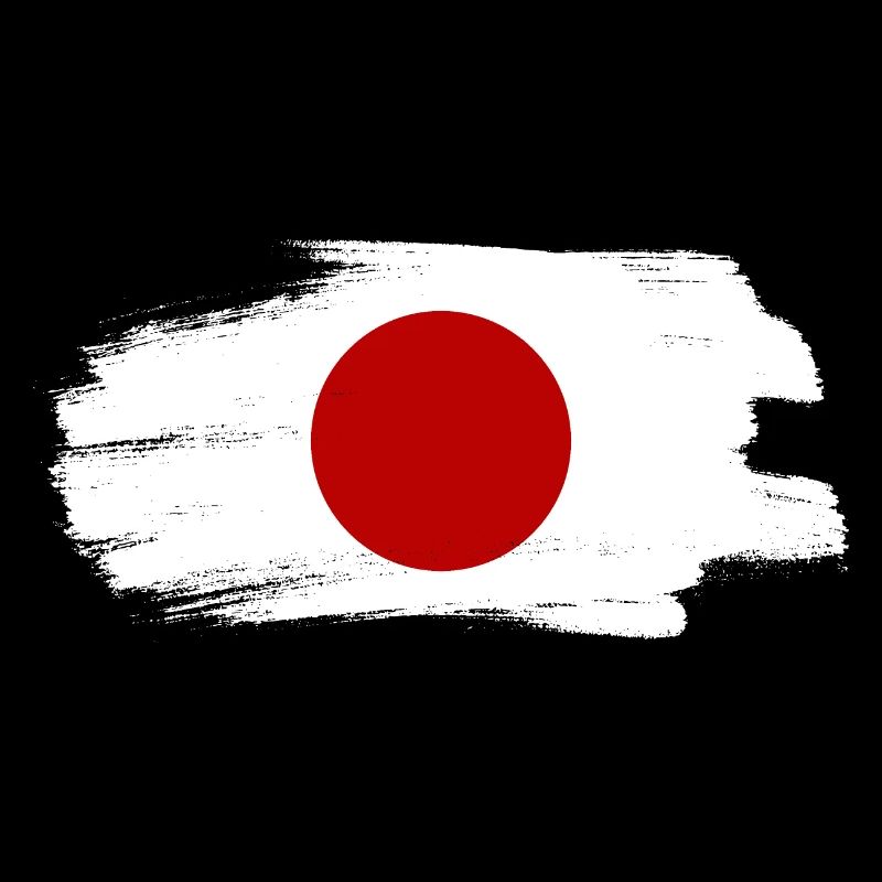 Drapeau du Japon Look Usé Nihon Drapeau Japonais