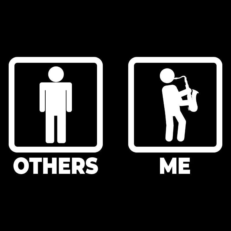 Saxophone Stick Figure