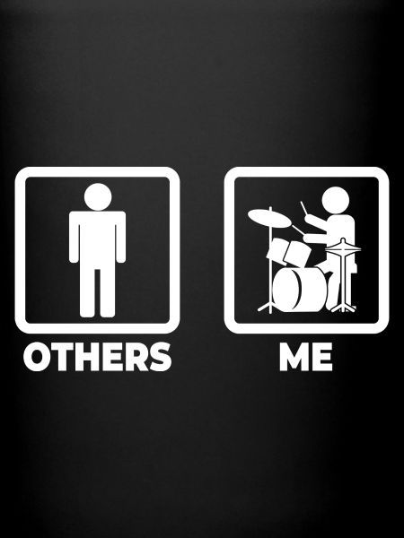 Drummer stick figure