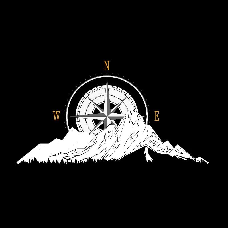 Berg und Kompass