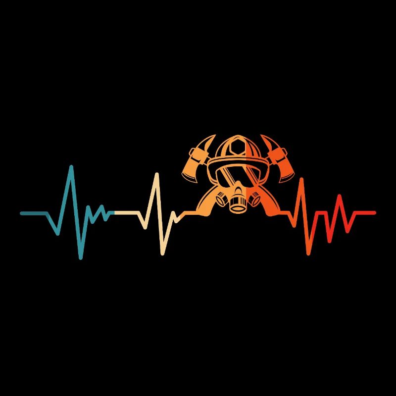 Firefighter heartbeat firefighter