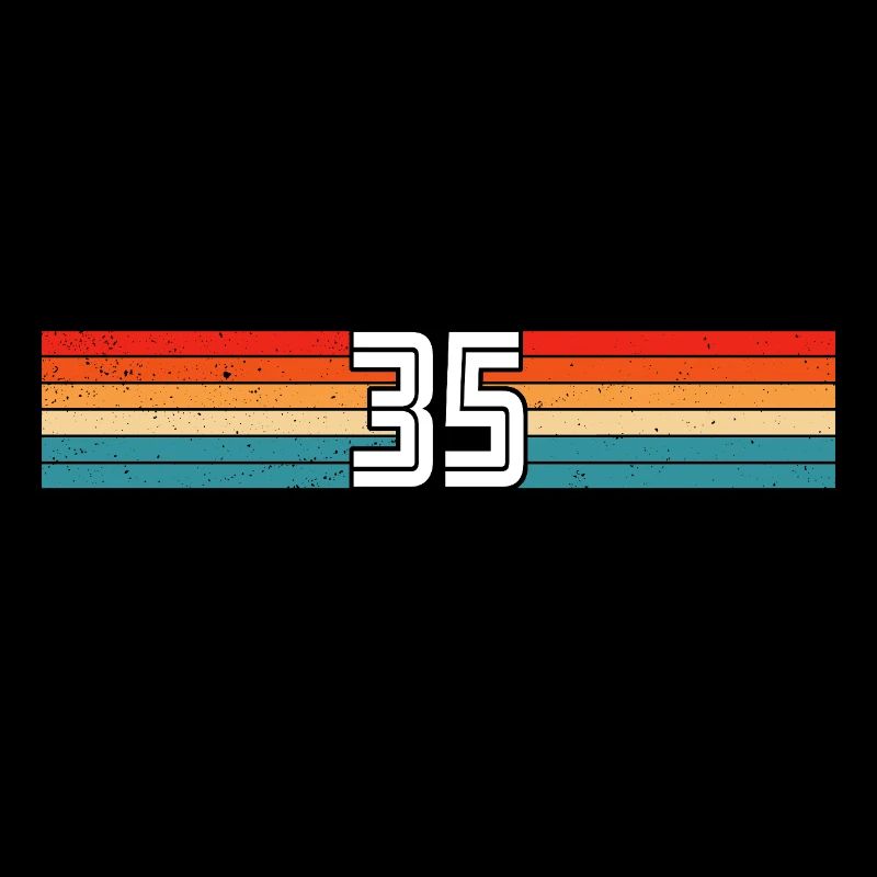 35 years retro 35th birthday