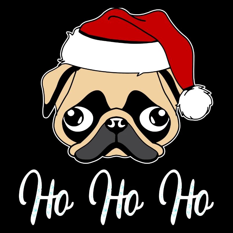 Mops Weihnachtsmann