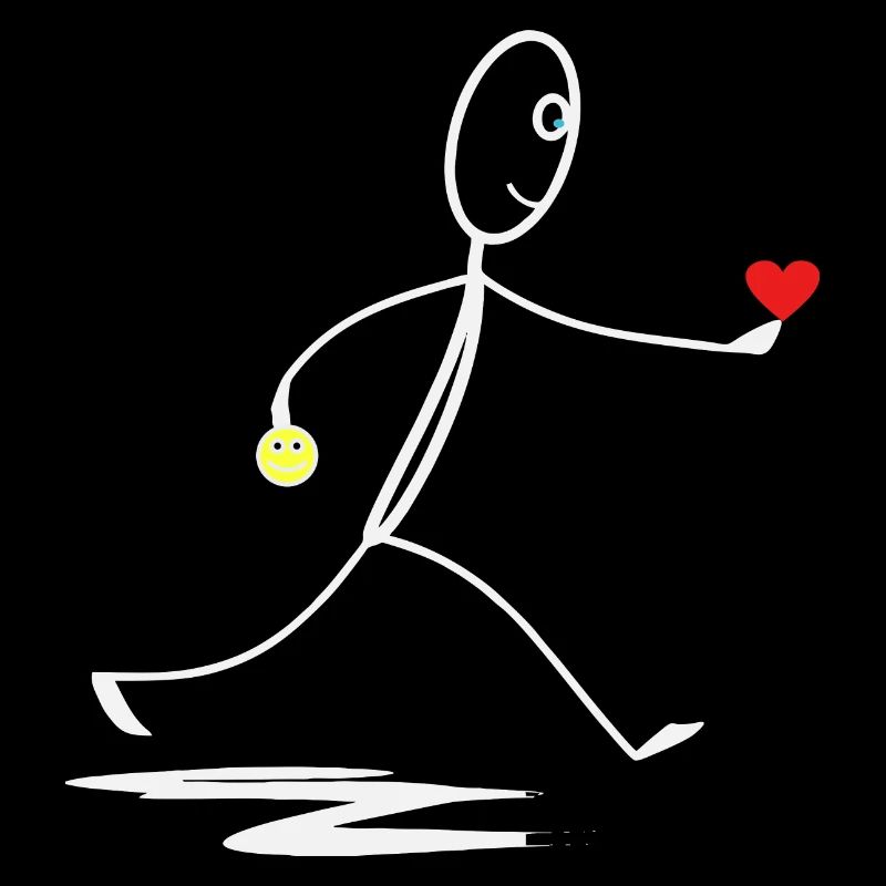 Herz - Herzlich - Strichmännchen