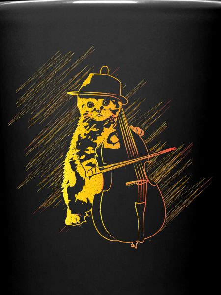 Cadeau de violoncelle chat