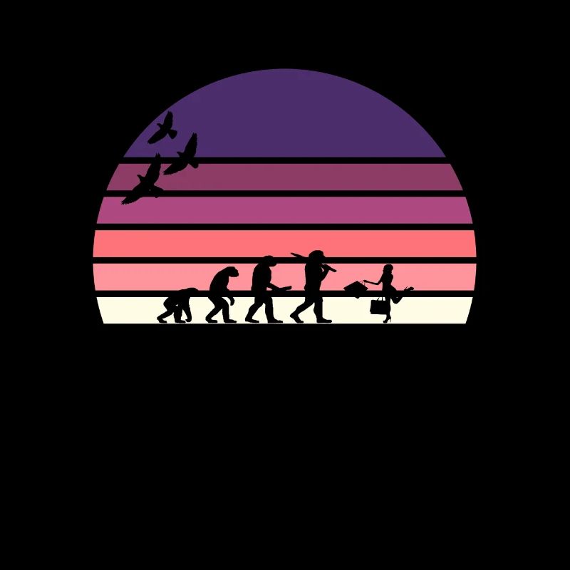 Retro Vintage Sunset Evolution EINKAUFEN