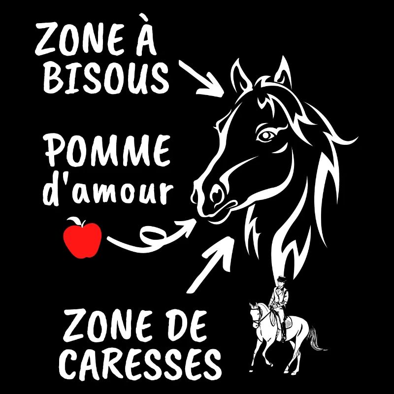 CHEVAL ZONE DE BISOUS