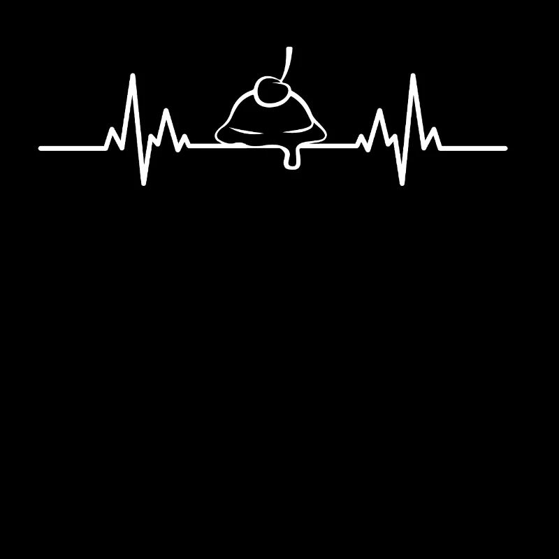 EKG Eiskugel mit Kirsche