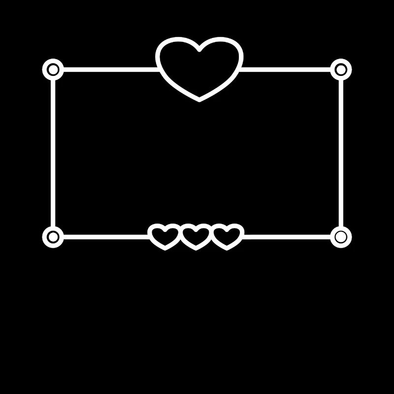 Heart Frame Love In Love Basic Text