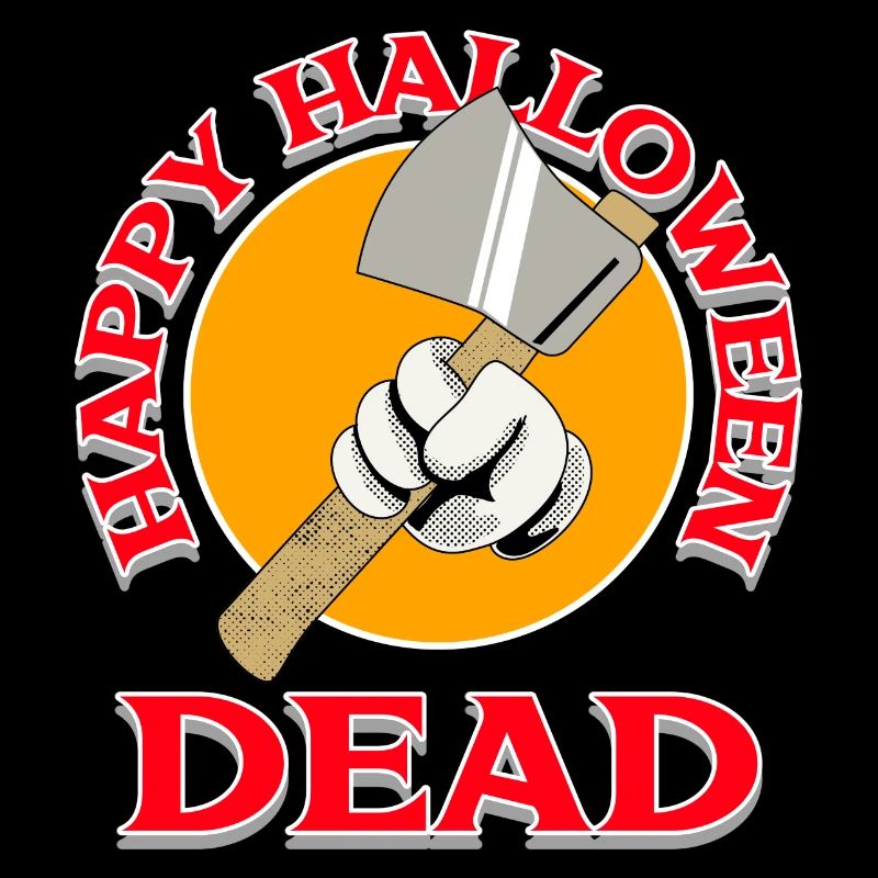 Halloween Axe with Dead Design
