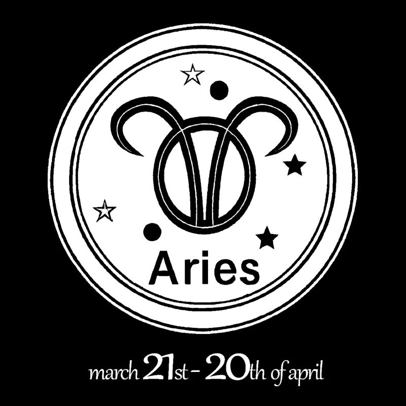 Sternzeichen Widder 002 weiß