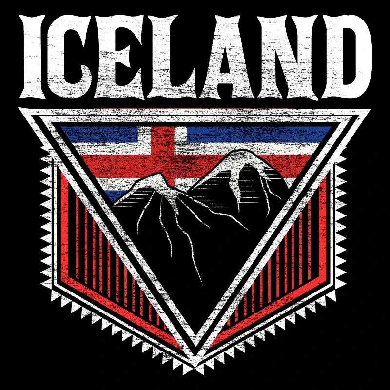 Idée cadeau du drapeau de l’île volcanique d’Islande