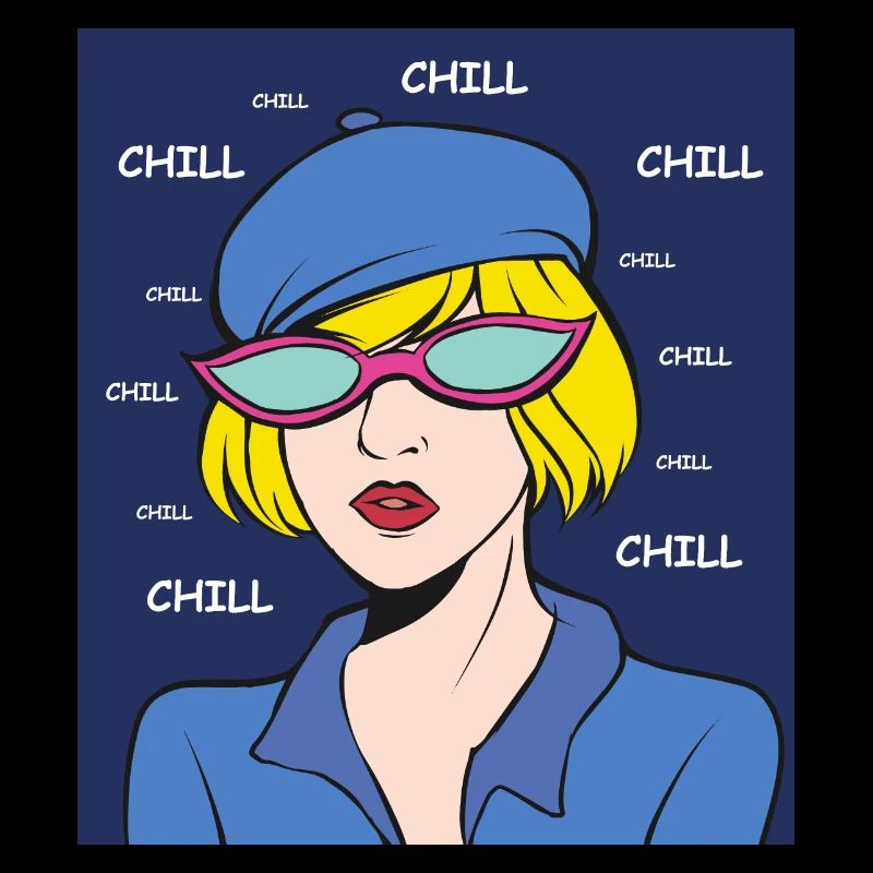 Chill Pop Art Lady