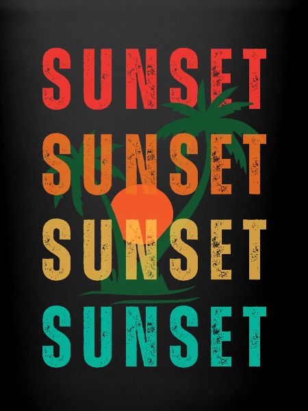 Sunset Palms wiederholten Text