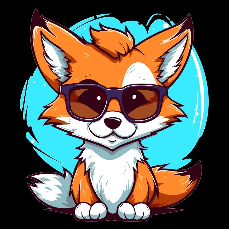 Fuchs mit Sonnenbrille