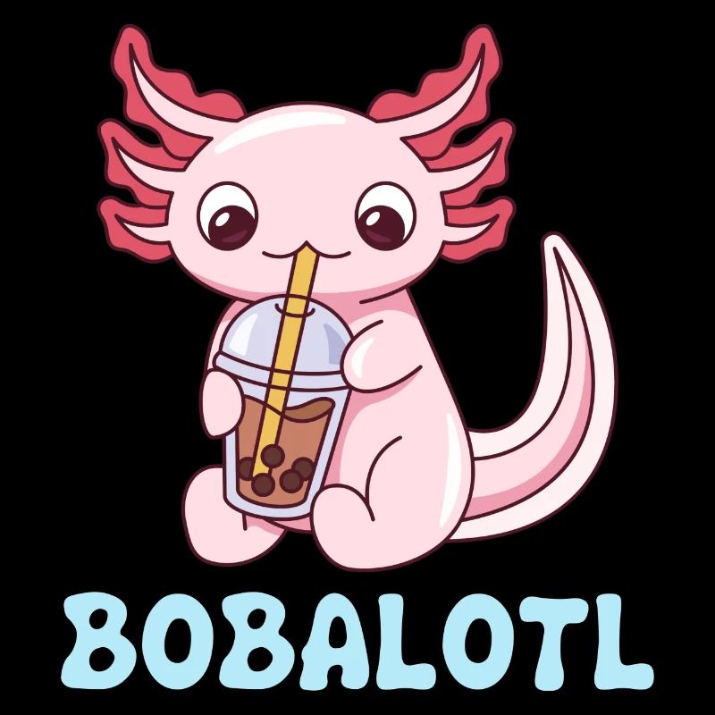 Bobalotl Pun Design for Axolotl Lovers