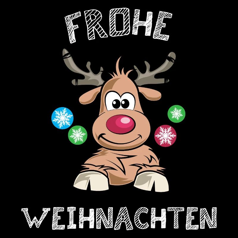 frohe weihnachten Elch Rentier Trend Elch Symbol