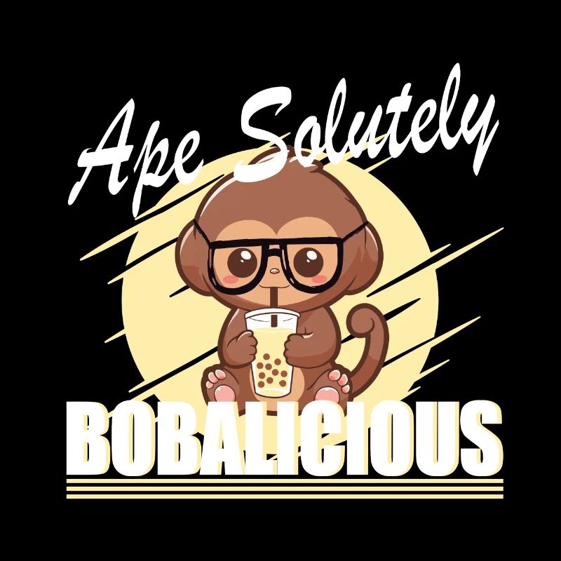 Ape Salutely Bobalicious Boba tea lover