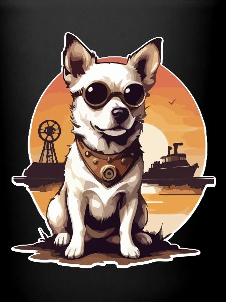 Chien steampunk