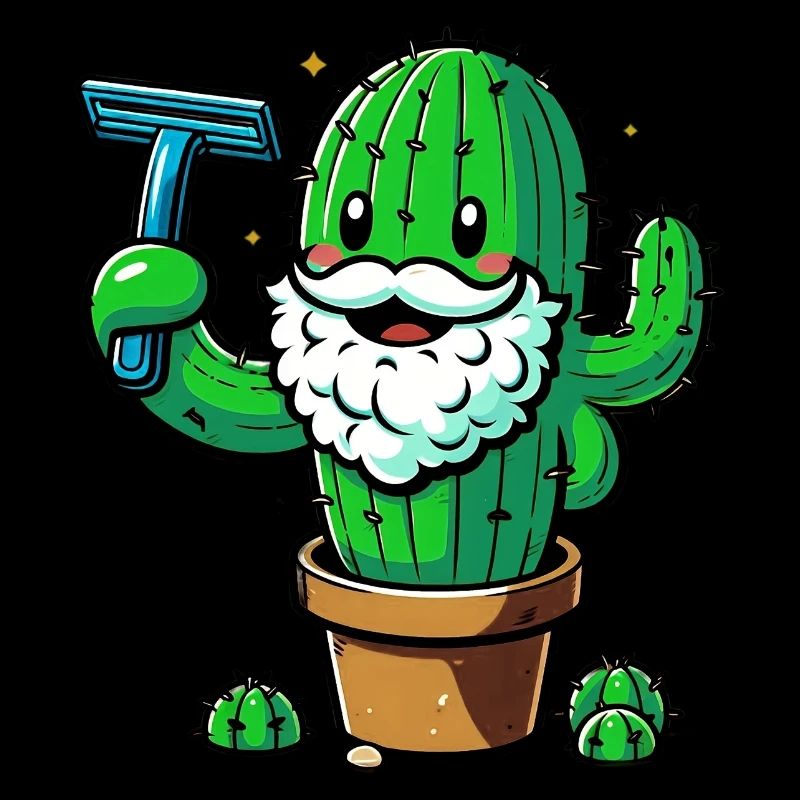 Cactus se rase la barbe