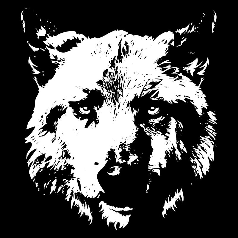 Wolf Dog Portrait Logo Icon Illustration Icon