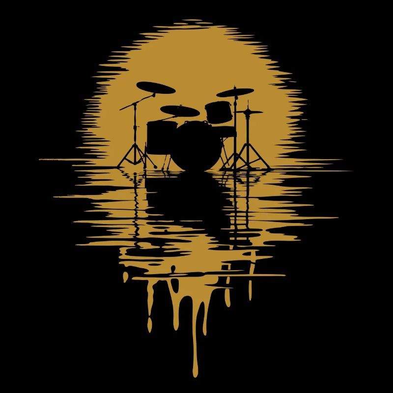 Drumset Silhouette Schlagzeug
