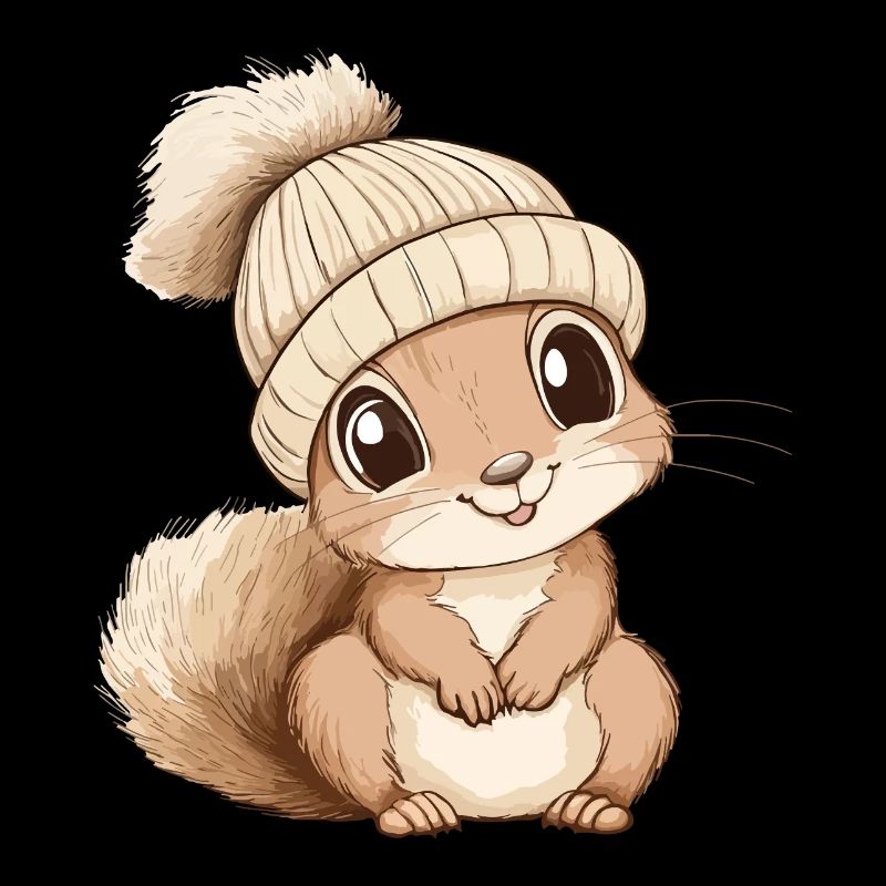 écureuil mignon mignon bébé mignon enfants dessin animé animal