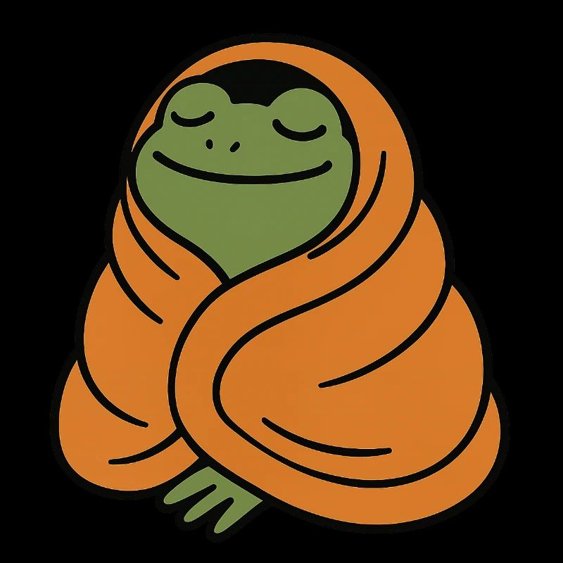 Gemütlicher Frosch