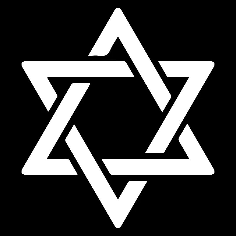 Étoile de David en blanc