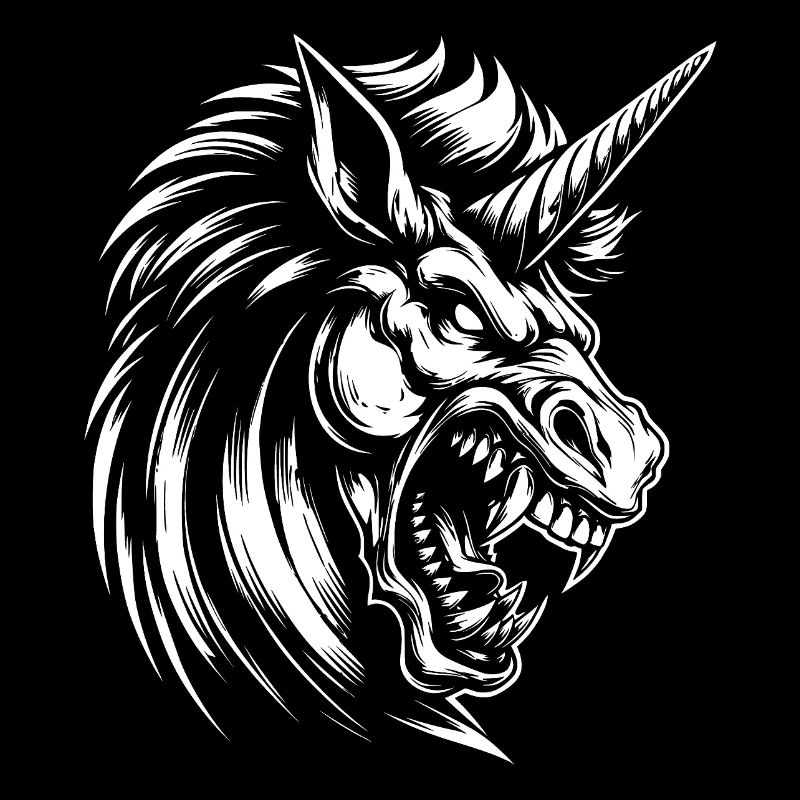 Wütendes Einhorn
