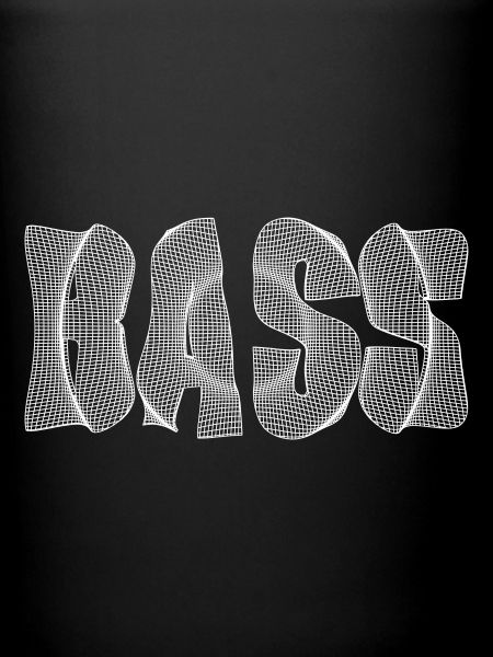 Texte de basse blanc