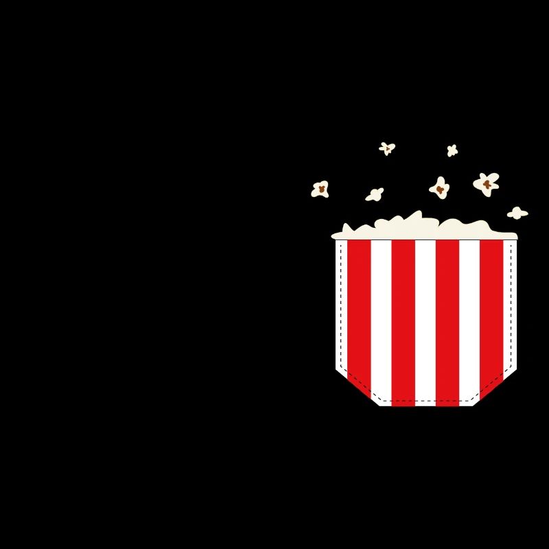 Brusttasche Popcorn Geschenk Idee