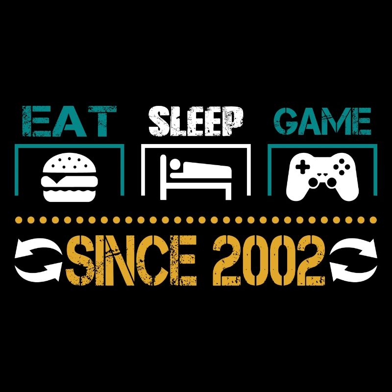 Eat, Sleep, Game, Repeat, Controller, since 2002