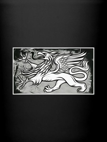 Un griffon en gris