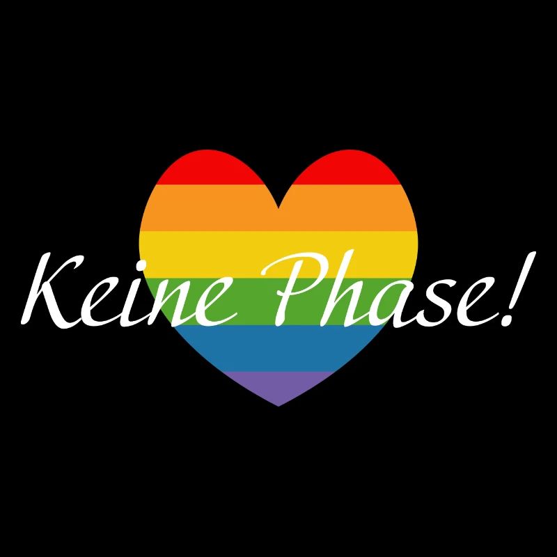 Regenbogenherzchen LGBTQ Keine Phase